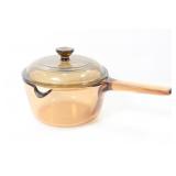 CORNINGWARE 1L AMBER VISIONWARE POT