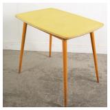 MCM FORMICA TOP WOODEN SIDE TABLE