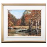 RENï¿½ LAUZON AUTUMN RIVER LANDSCAPE
