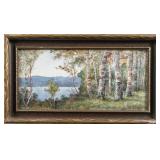 WATERCOLOUR AUTUMNAL LANDSCAPE