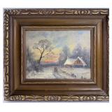 WINTER SUNSET LANDSCAPE