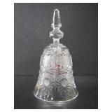 CZECH HANDCRAFTED CUT CRYSTAL BELL W/ CLAPPER
