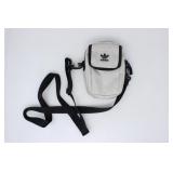 ADIDAS BEIGE & BLACK ATHLETIC SHOULDER BAG