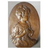 Mission Style Bronze Portrait Plaque