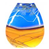 Contemporary Large 12" Art Glass Vase