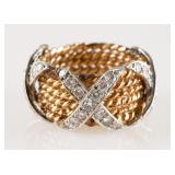 Tiffany Schlumberger Style X Ring