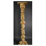 Hindu Nudes & Elephants Plant Stand