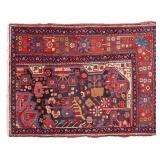 Antique Persian Heriz Sample Antique Rug