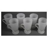 (6) McKee Bottoms Down Art Deco Beer Mugs