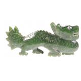 Carved Jade Hardstone Dragon Statue