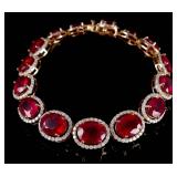 Ruby & Diamond 14K Gold Bracelet