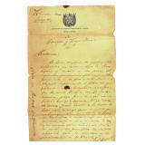 JOSE MARTI, Autographed Letter