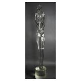PINO SIGNORETTO, 34" Glass Statue of Lovers