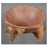 Pre-Columbian Nicoya Footed Pottery Bowl