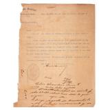 Emilio Bacardi, Autographed Letter