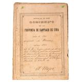 1905 Document Relating to a Cuban Mine