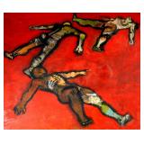 GEORGE RATKAI, Expressionist Nude Painting