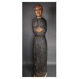 Old Cuban DON BOSCO 44" Carved Santo