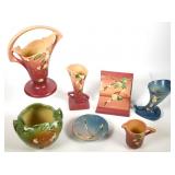 (7) Pieces of Roseville Snowberry Pottery