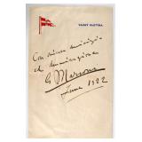 Guglielmo MARCONI, Signed Letterhead from Elettra