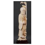 Antique Chinese Carved Ivory Statue
