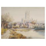 NOEL LEAVER  (English, 1889-1951) Watercolor