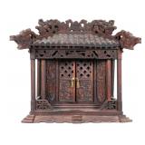 Antique Thai Carved Wood Spirit House