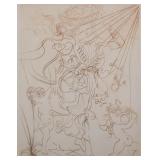SALVADOR DALI, Autumn Woman Etching