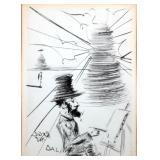 SALVADOR DALI, Toulouse Lautrec Etching