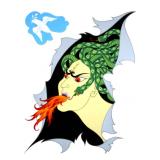 ERTE, Anger, Seven Deadly Sins Serigraph