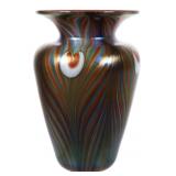 Pulled Feather Studio Art Glass Vase
