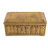 Antique Bronze Trinket Box, Signed