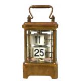 Ansonia Plato Carriage Clock, Digital Flip