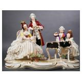German Porcelain Lace Figural Group, Music