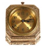 TIFFANY VENETIAN Gilt Bronze Desk Clock