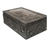 Chinese Export Silver Dragon Box