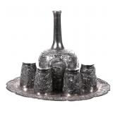 Antique Chinese Silver Liquor Set