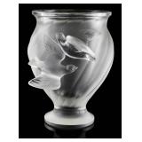 Lalique Rosin Dove Vase