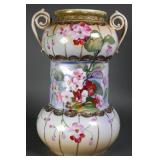 Imperial Nippon Hand Painted Floral Vase