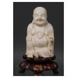 Antique Chinese Buddha Statue Ivory Carving