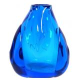DOMINICK LABINO, Blue Blown Glass Vase