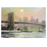 ALEXANDER CHEN, Brooklyn Bridge Serigraph