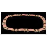 Norway Sterling Silver Guilloche Enamel Necklace