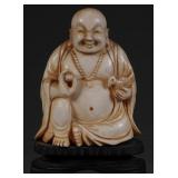 Ivory Buddha Statue on Stand