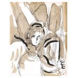 CHAGALL, Verve Lithograph of an Angel