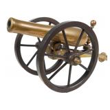 Antique Yacht Signal Cannon Brass & Iron