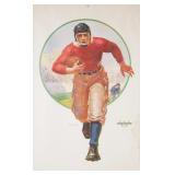 1918 Football Player Poster, Wilson Sporting Goods