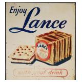 1950s LANCE TOASTCHEE Metal Advertising Sign