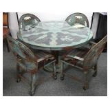 Native American Wrought Iron Table & Chairs