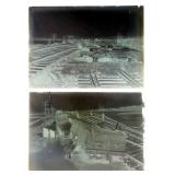 1915 Glass Negatives (2) TRAIN WRECK